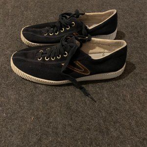 Tretorn Black Sneakers Womens' Size 8.5